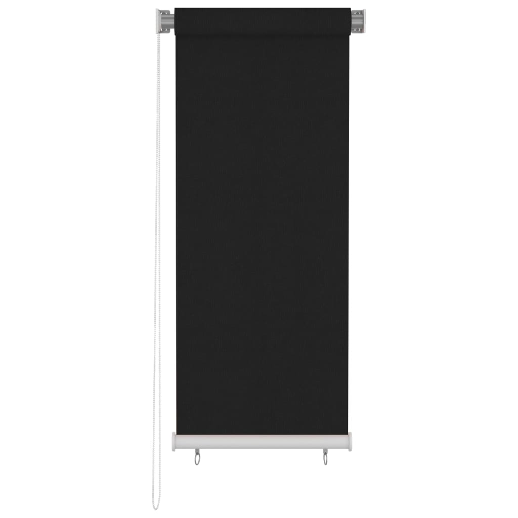 Utendørs rullegardin 60x140 cm svart