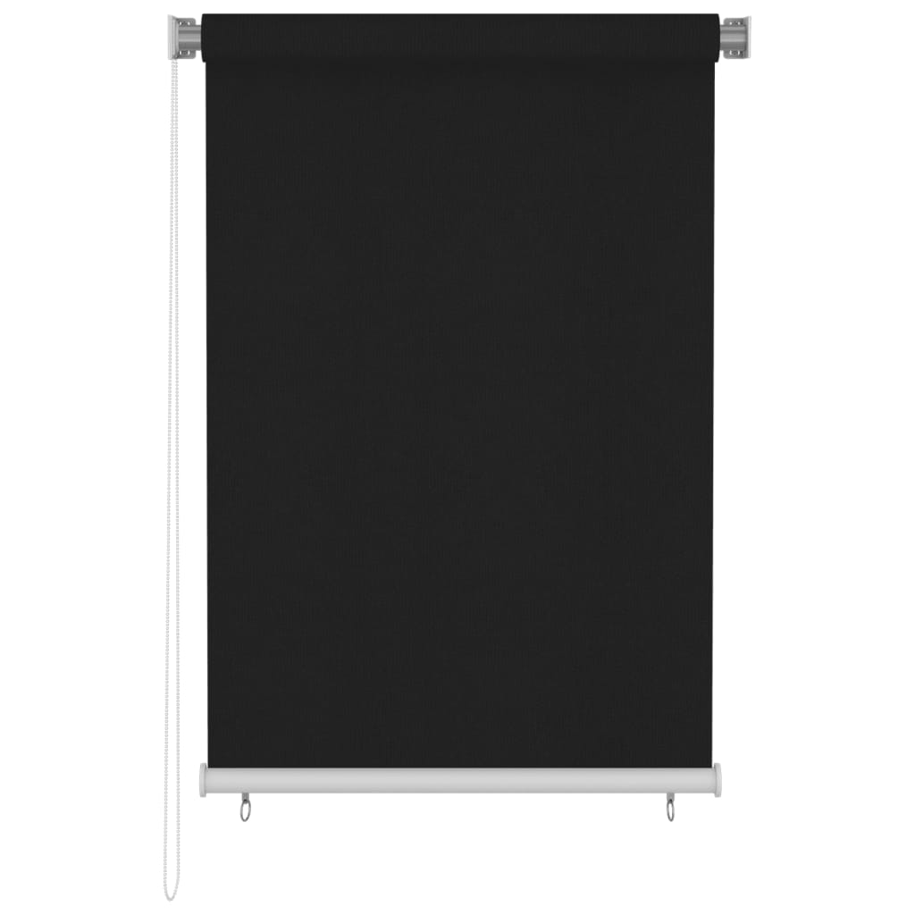 Utendørs rullegardin 105 (B) x 140 (H) cm svart
