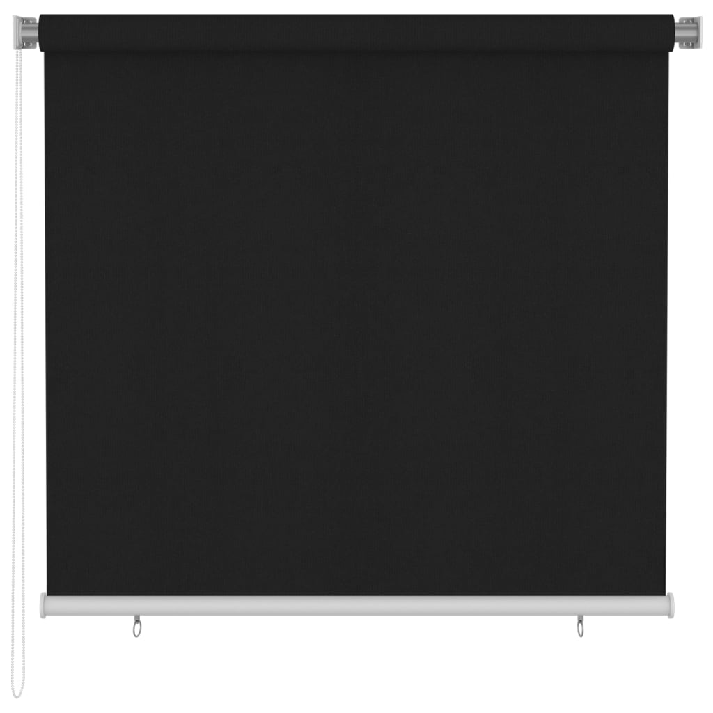 Utendørs rullegardin 165 (B) x 140 (H) cm svart