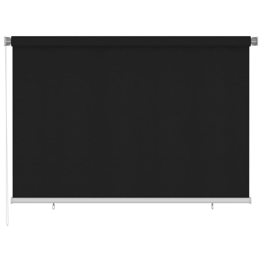 Utendørs rullegardin 225 (B) x 140 (H) cm svart