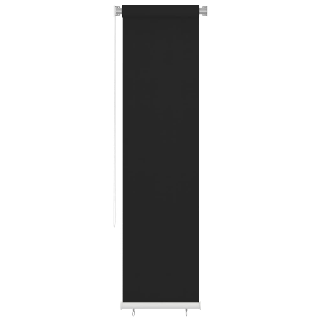 Utendørs rullegardin 60x230 cm svart HDPE