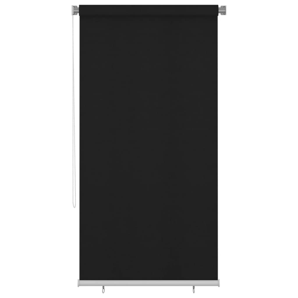 Utendørs rullegardin 125 (B) x 230 (H) cm svart