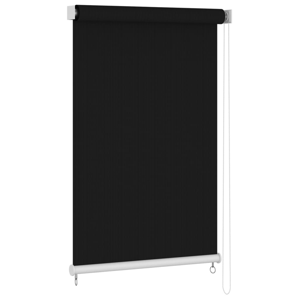 Utendørs rullegardin 140x230 cm svart vidaXL