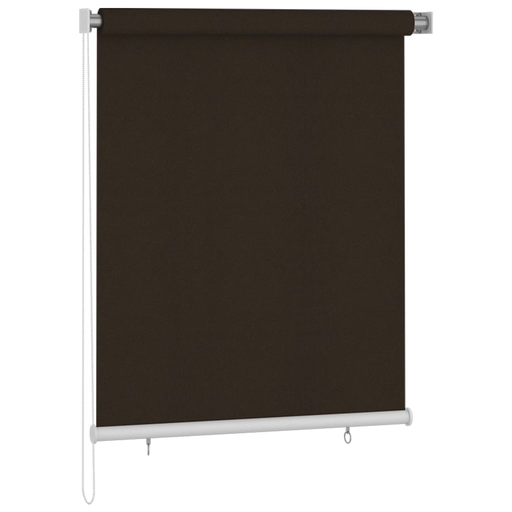 Utendørs rullegardin 120x140 cm brun