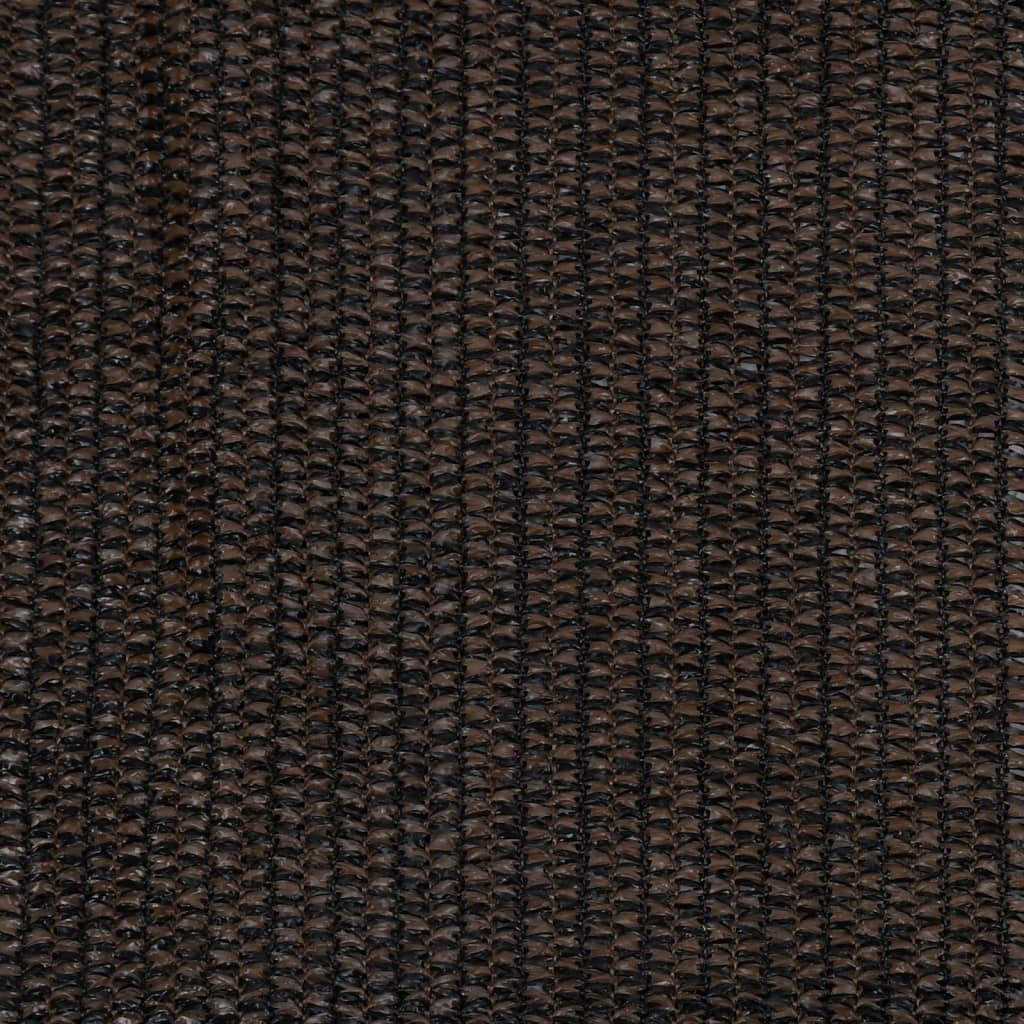 Utendørs rullegardin 200x140 cm brun HDPE