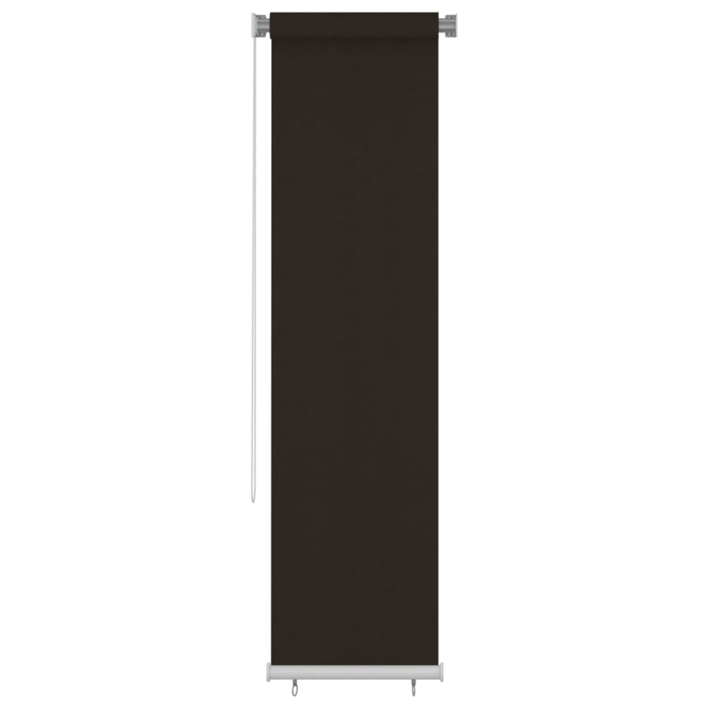 Utendørs rullegardin 60x230 cm brun HDPE