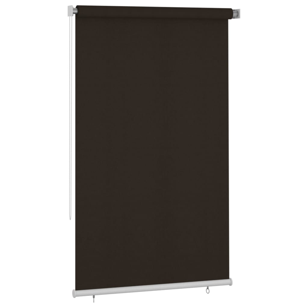 Utendørs rullegardin 140x230 cm brun HDPE