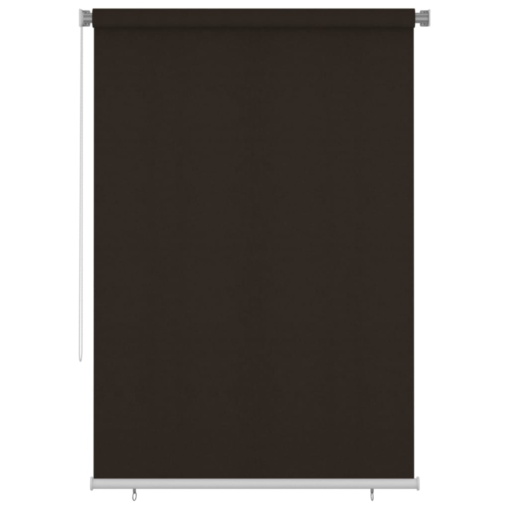 Utendørs rullegardin 160x230 cm brun HDPE