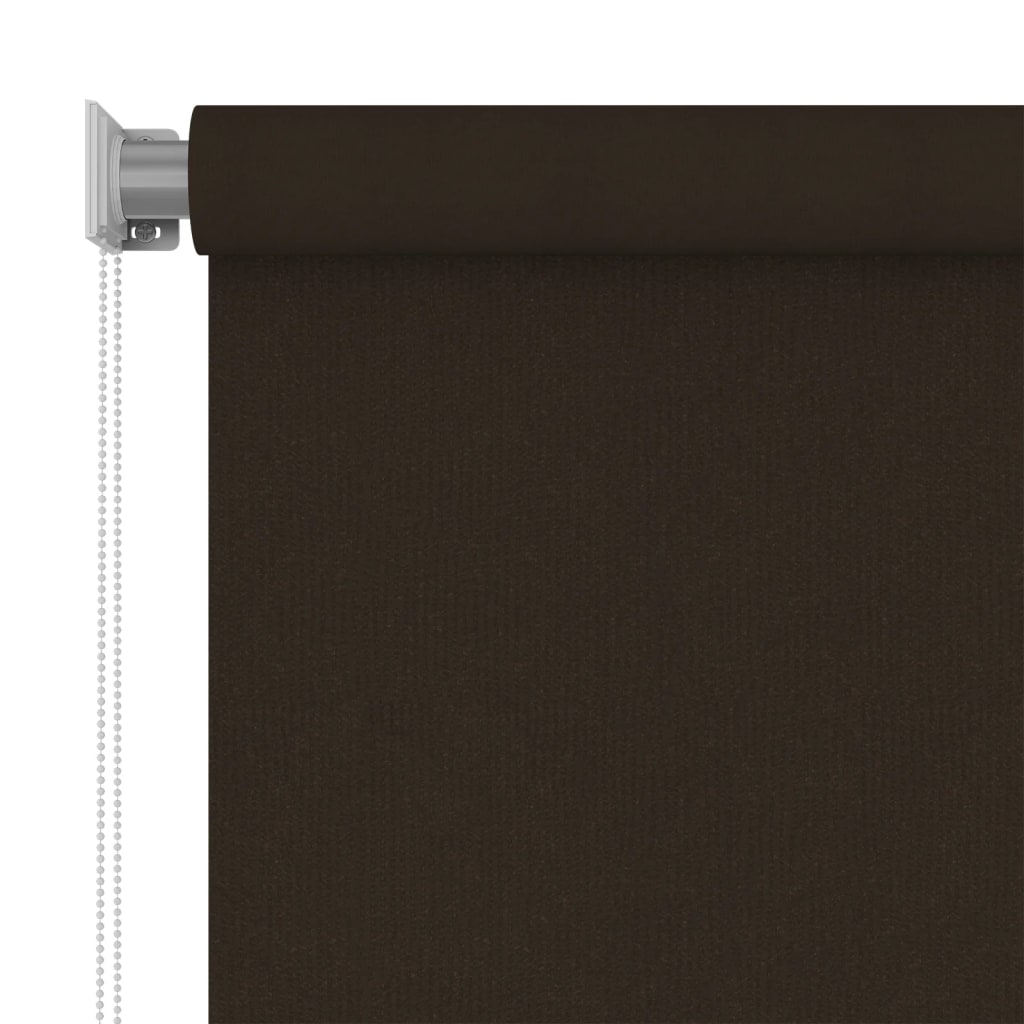 Utendørs rullegardin 160x230 cm brun HDPE