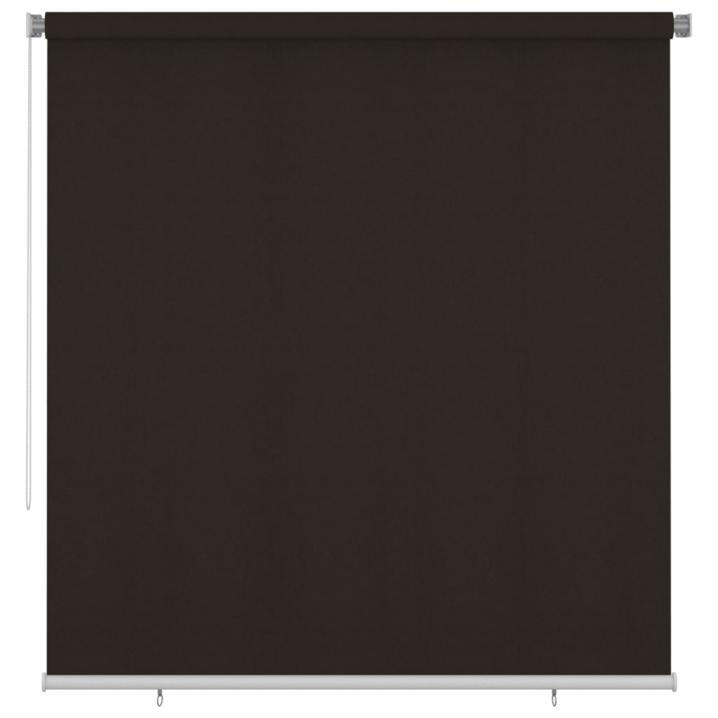 Utendørs rullegardin 220x230 cm brun HDPE