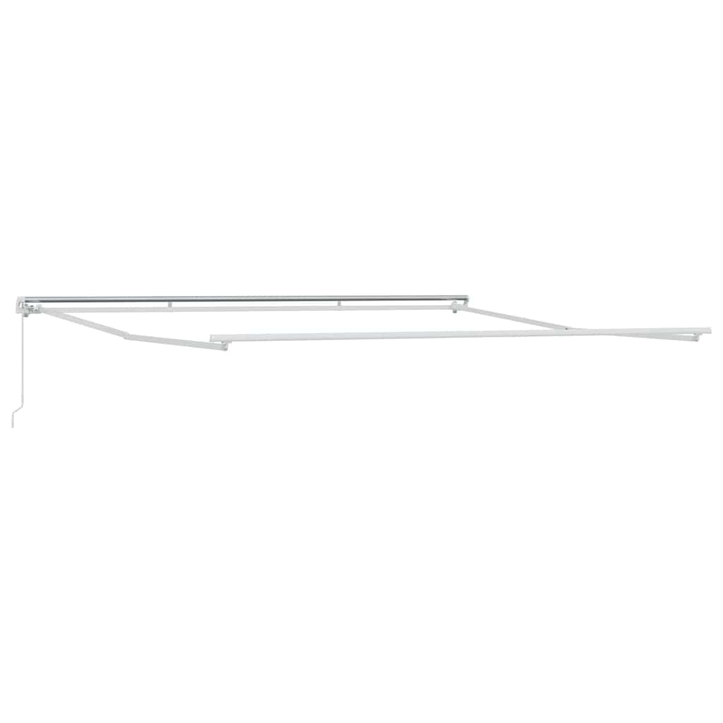 Markiseramme Hvit 500 × 350 cm Aluminium