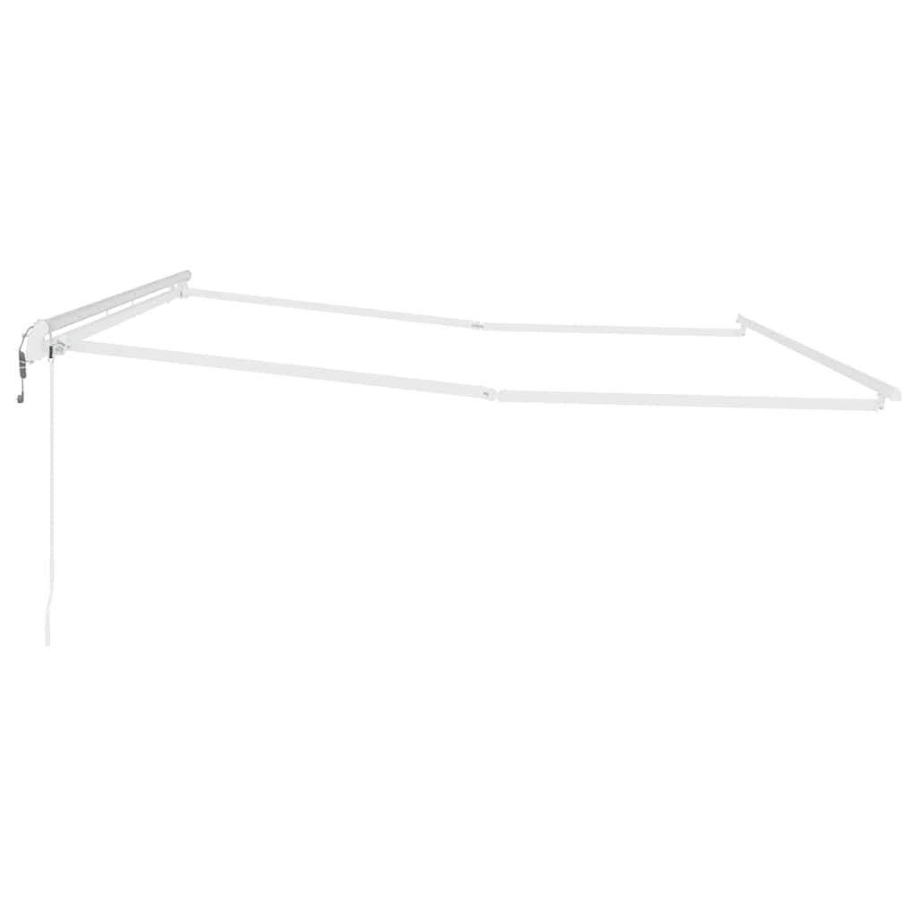 Markiseramme Hvit 500 × 300 cm Aluminium vidaXL