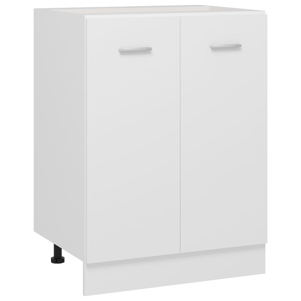 Bunnskap "Lyon" hvit 60x46x81,5 cm konstruert tre