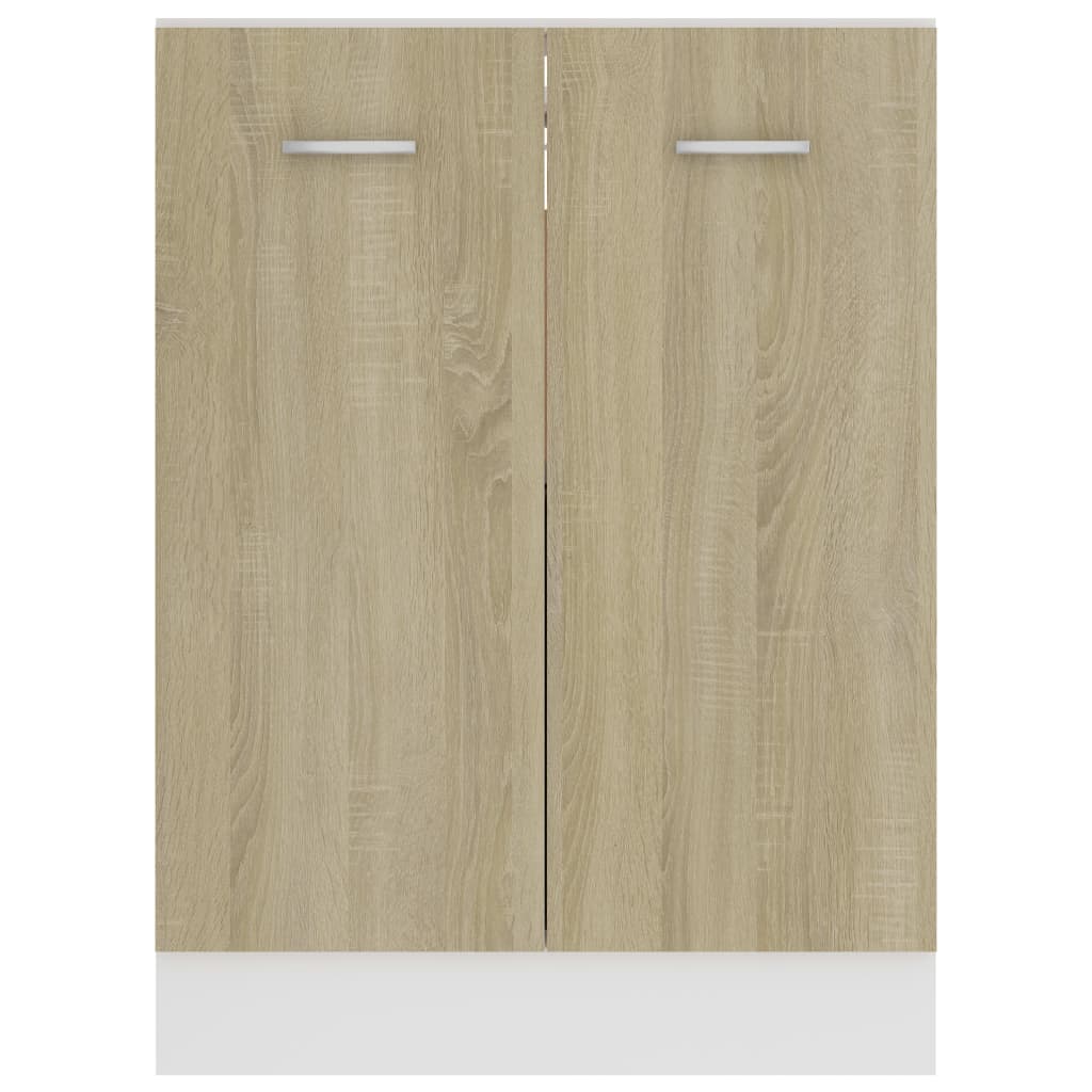 Bunnskap "Lyon" sonoma eik 60x46x81,5 cm konstruert tre