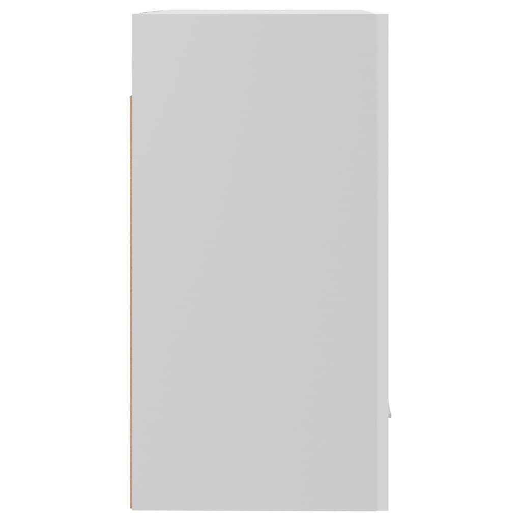 Hengende skap "Lyon" høyglans hvit 50x31x60 cm konstruert tre