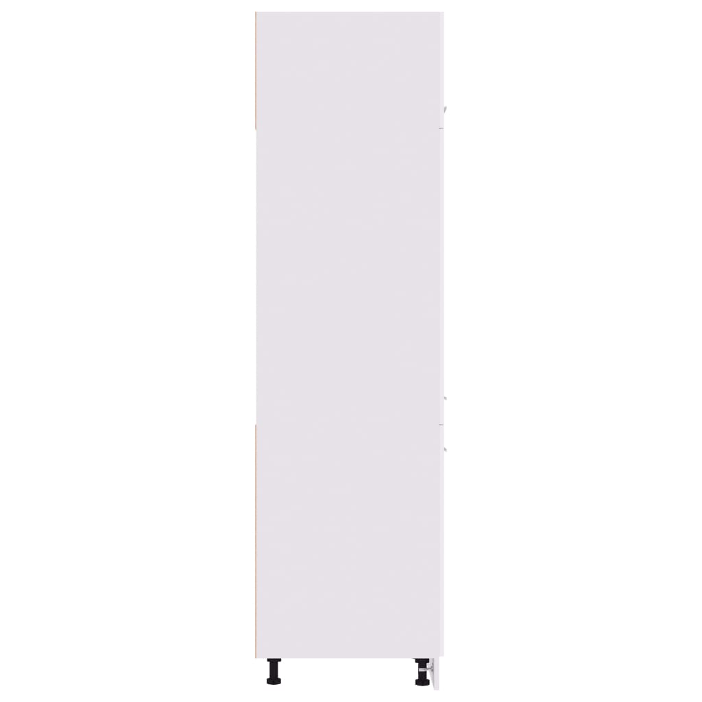 Skap for kjøkkenskap "Lyon" hvit 60x57x207 cm konstruert tre vidaXL
