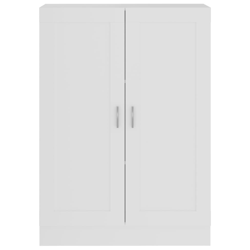 Bokhylle hvit 82,5x30,5x115 cm konstruert tre