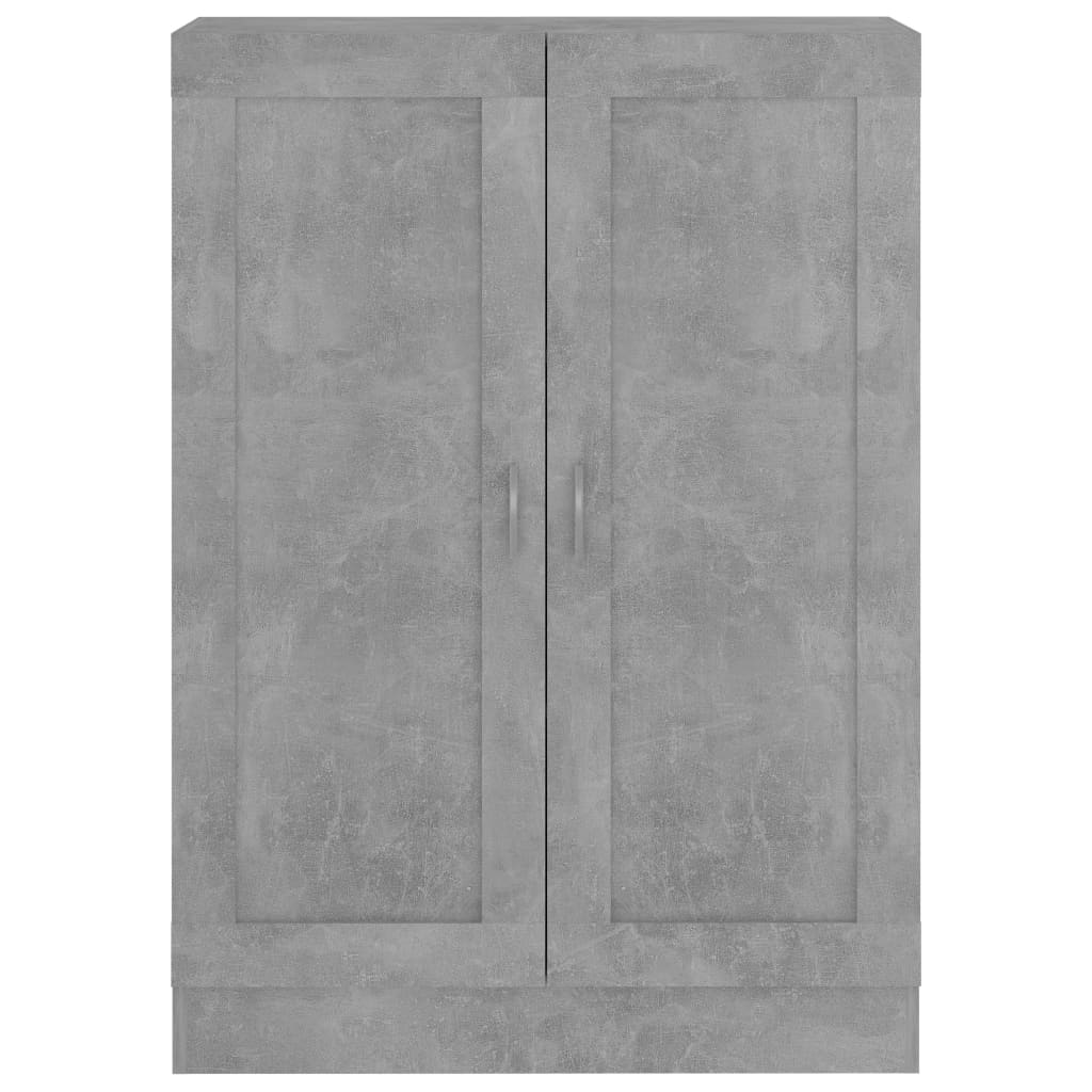Bokhylle betonggrå 82,5x30,5x115 cm konstruert tre