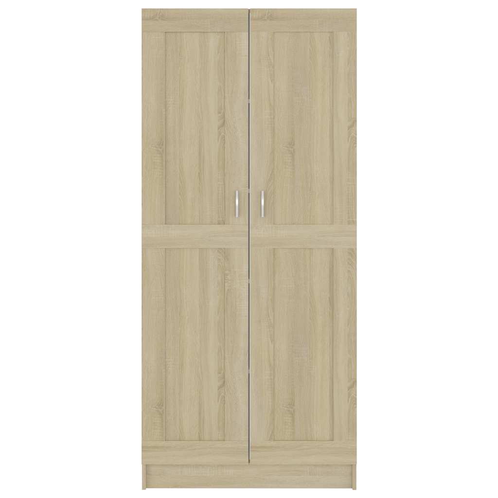 Bokhylle sonoma eik 82,5x30,5x185,5 cm konstruert tre