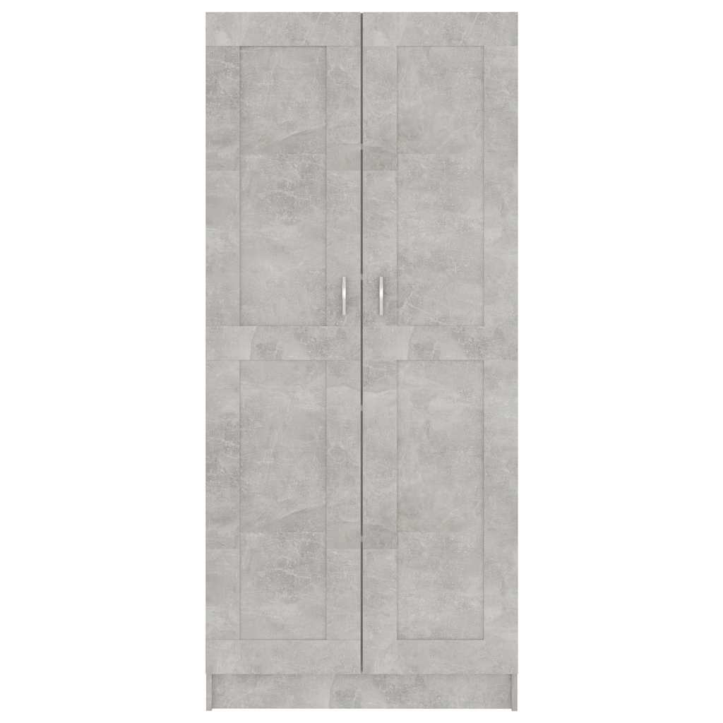 Bokhylle betonggrå 82,5x30,5x185,5 cm konstruert tre vidaXL