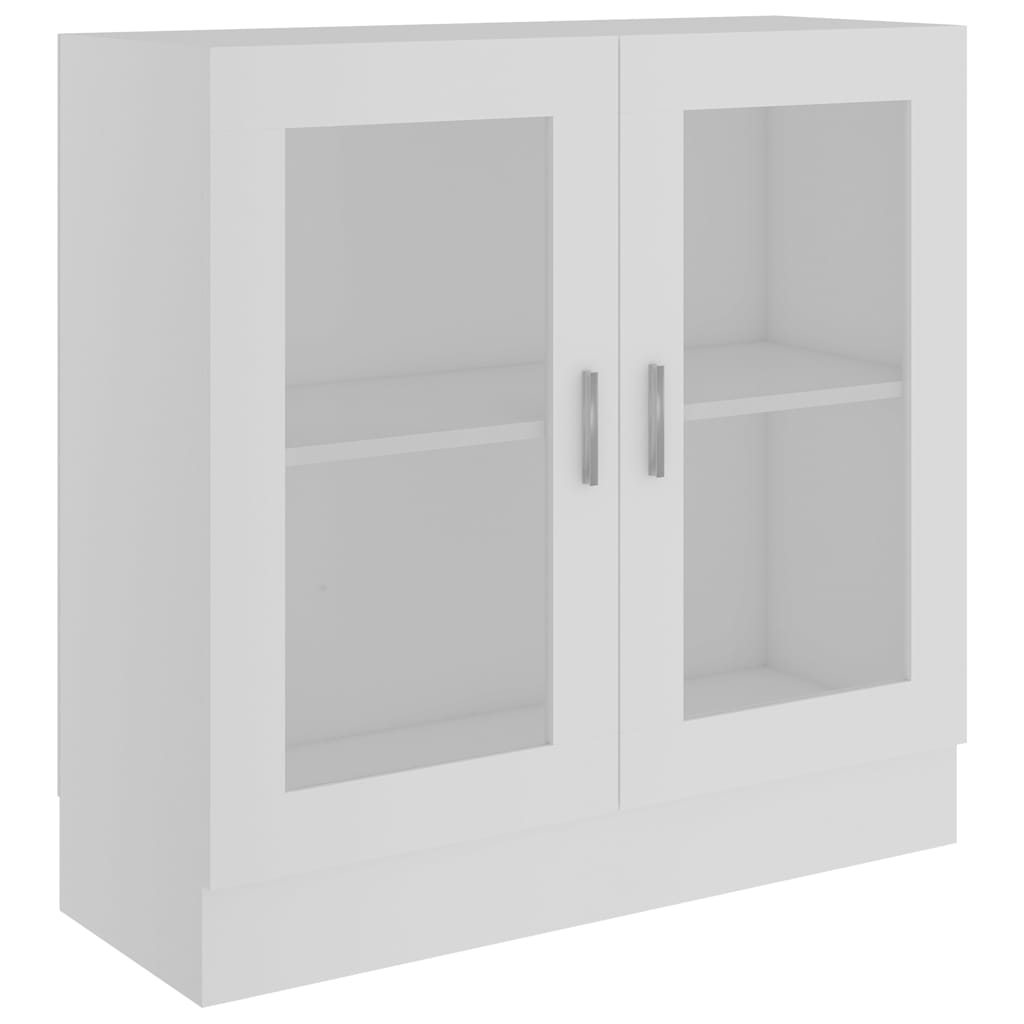 Vitrine hvit 82,5x30,5x80 cm konstruert tre