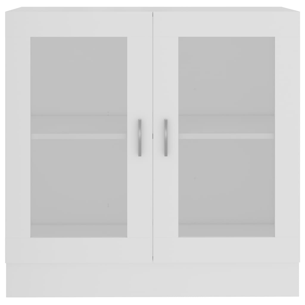 Vitrine hvit 82,5x30,5x80 cm konstruert tre