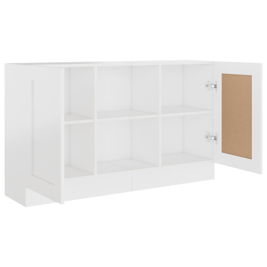 Skjenk hvit 120x30,5x70 cm konstruert tre