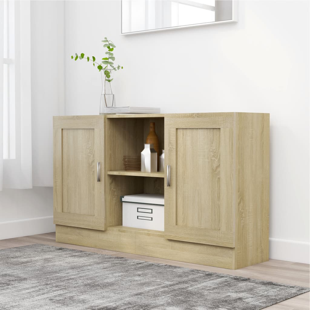 Skjenk sonoma eik 120x30,5x70 cm konstruert tre