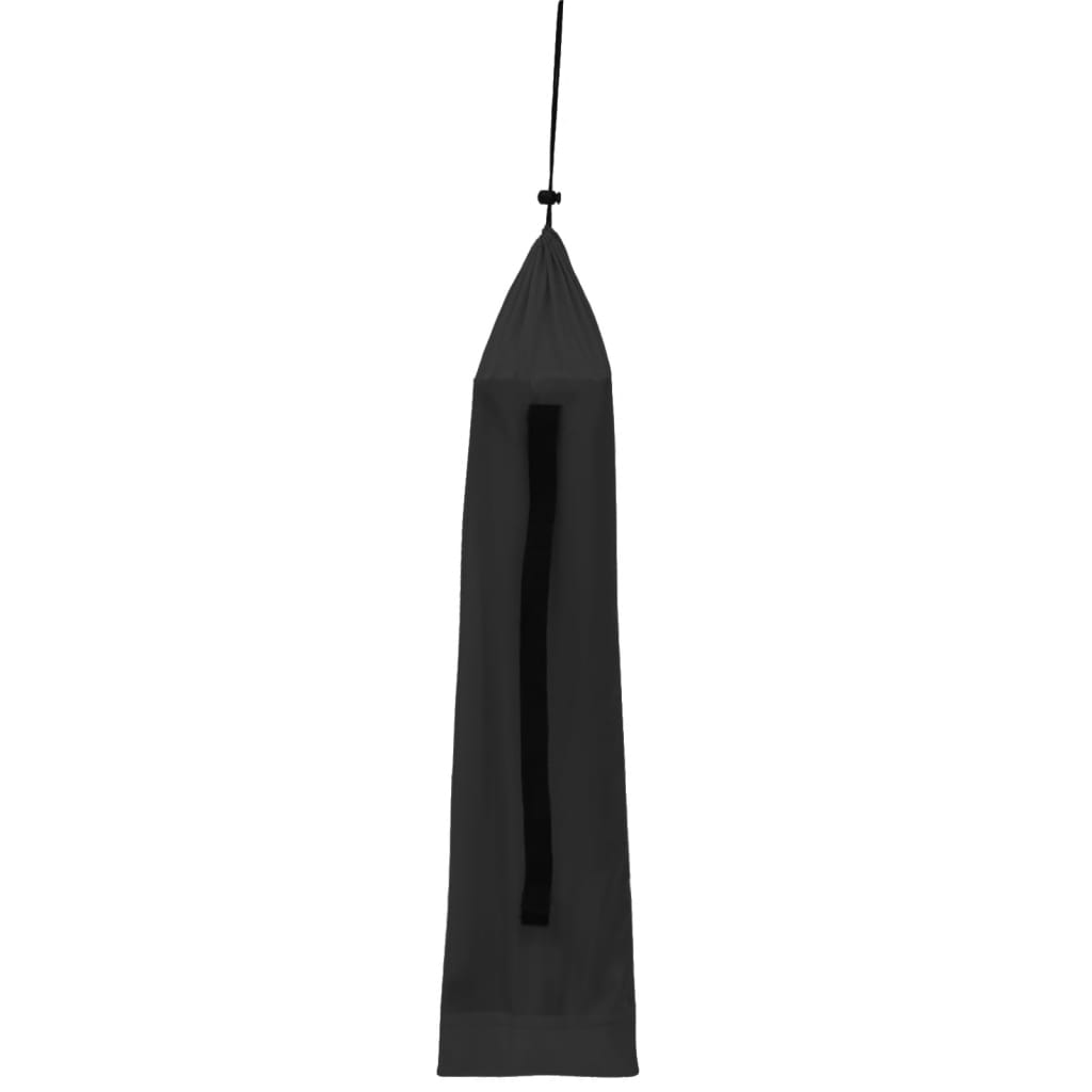 Campingseng 180x60x19 cm oxfordstoff og stål svart