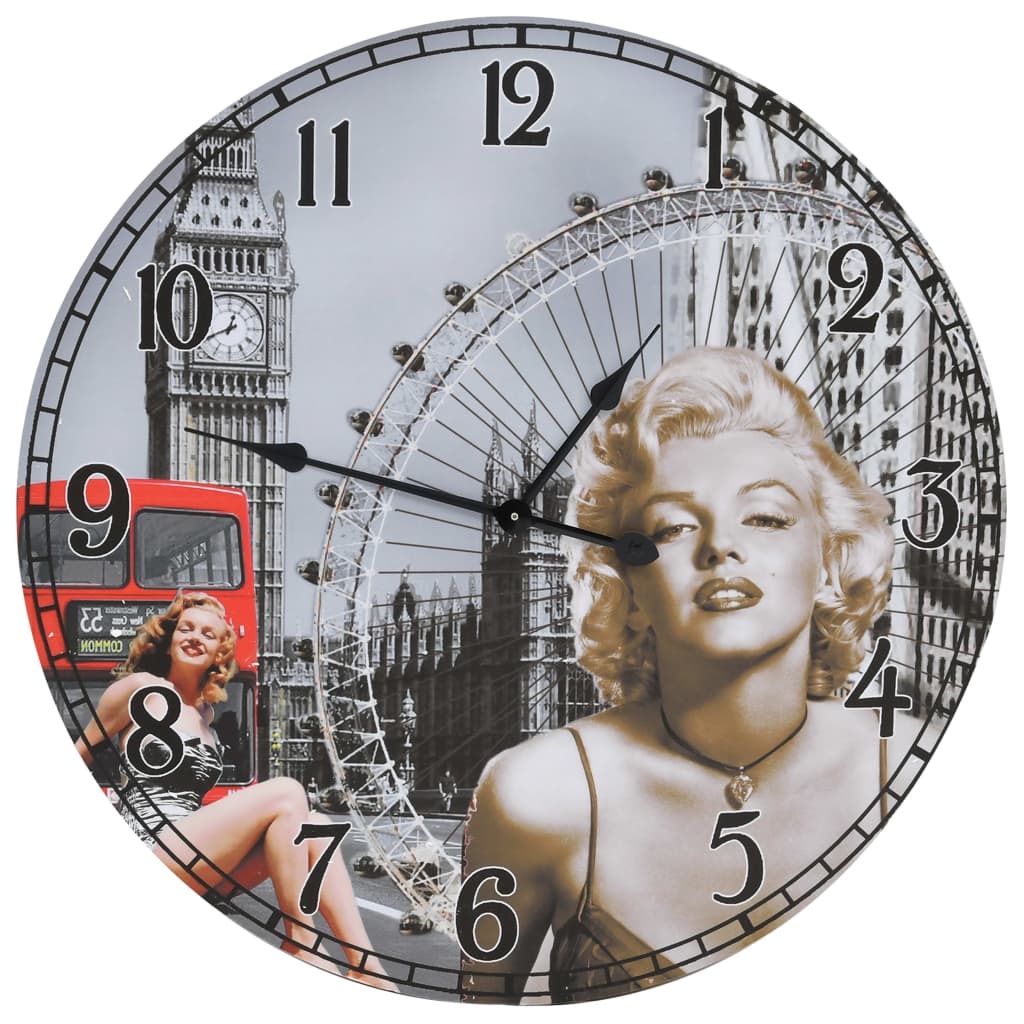 Veggklokke vintage 60 cm