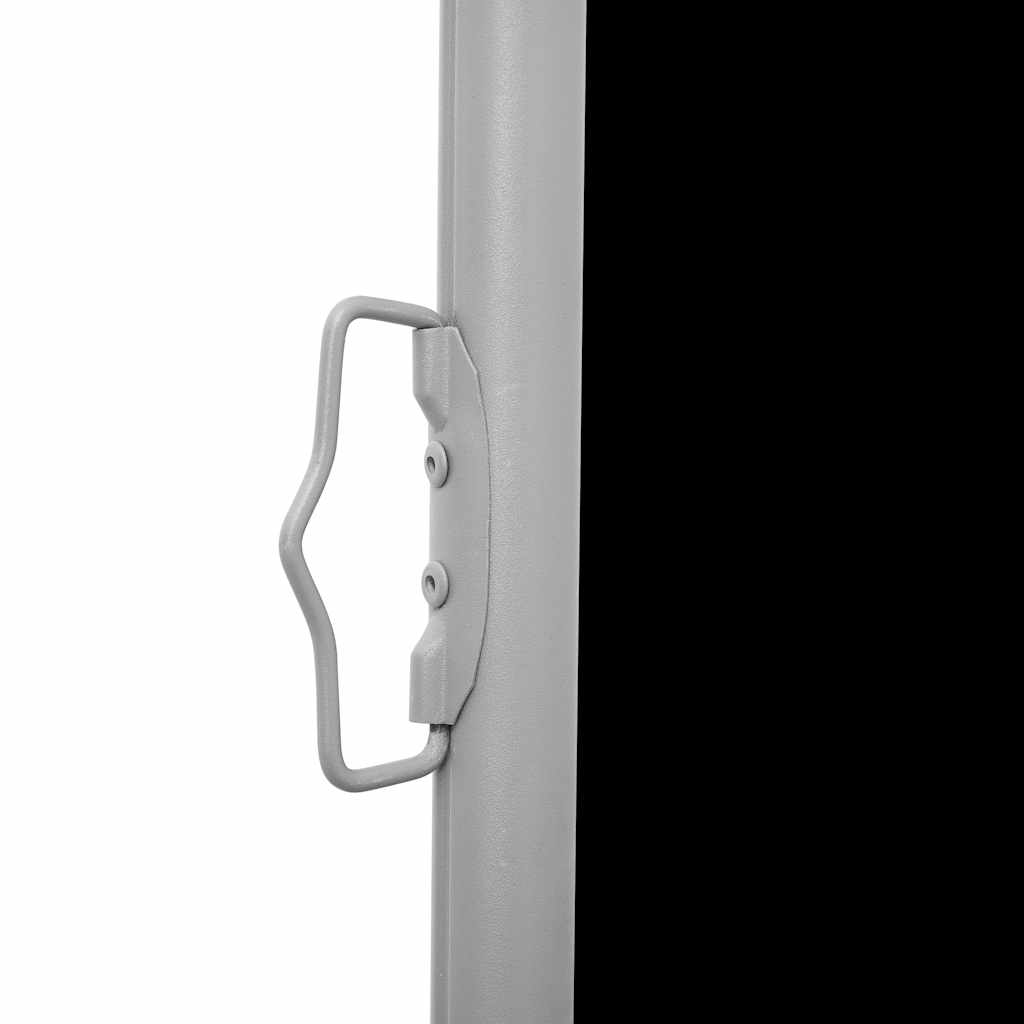 Uttrekkbar sidemarkise 140x1200 cm svart