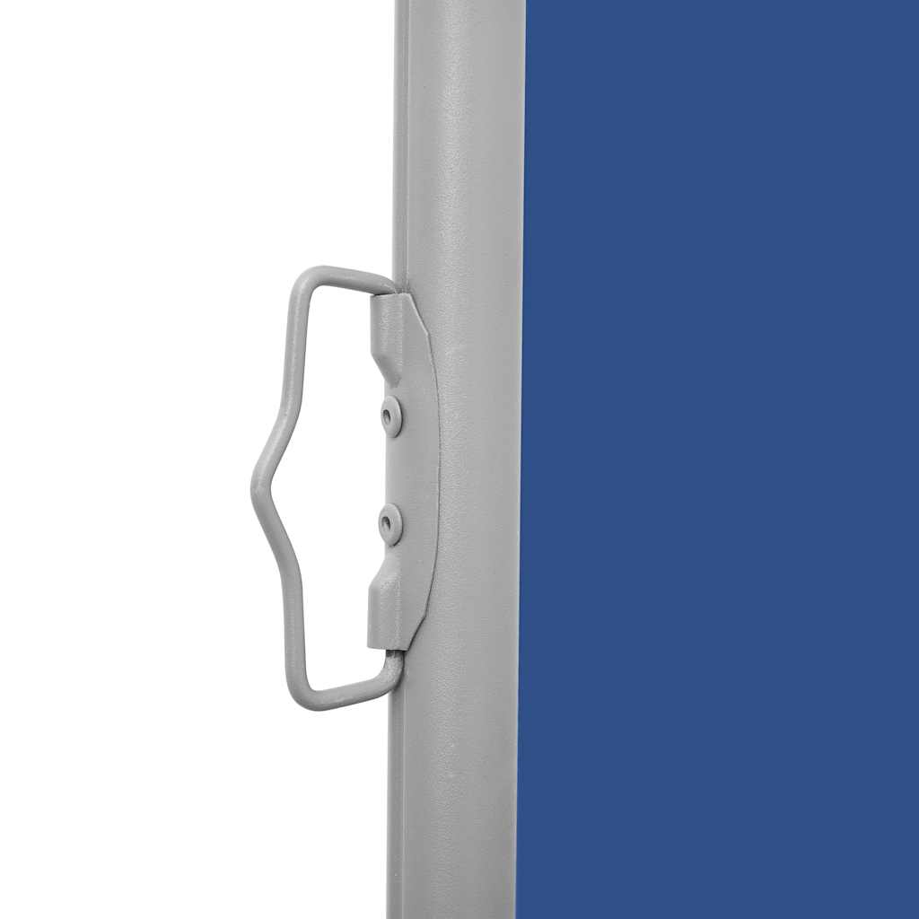 Uttrekkbar sidemarkise 140x1200 cm blå