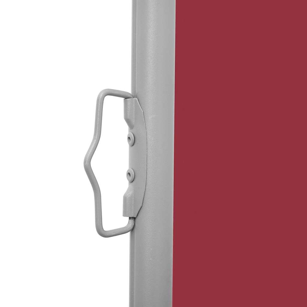 Uttrekkbar sidemarkise 140x1200 cm rød