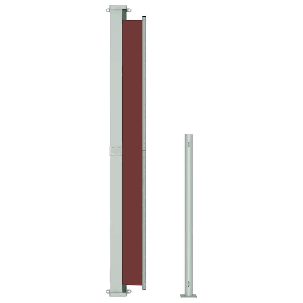 Uttrekkbar sidemarkise 180x300 cm brun