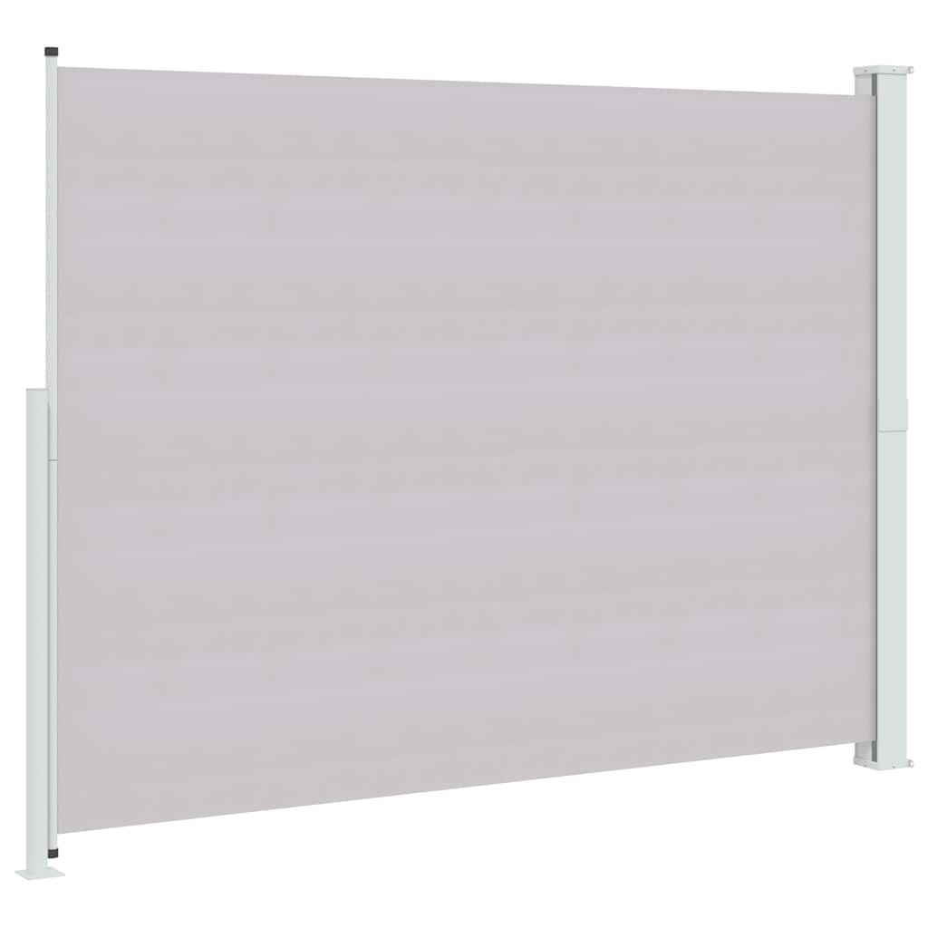 Uttrekkbar sidemarkise 220x300 cm grå vidaXL