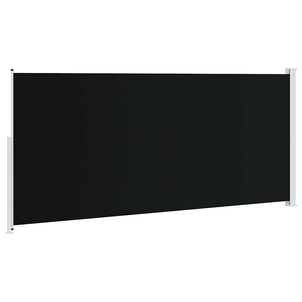 Uttrekkbar sidemarkise 220x500 cm svart vidaXL
