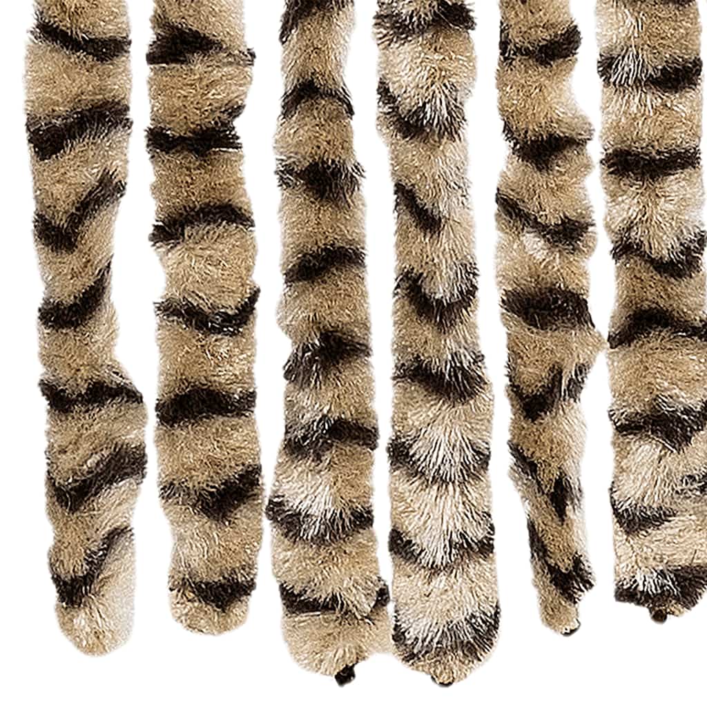 Insektsgardin beige og brun 56x185 cm chenille