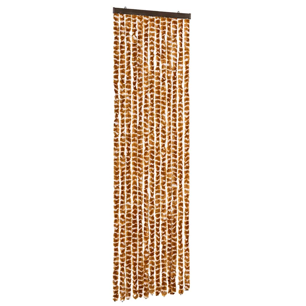 Insektsgardin oker og hvit 56x185 cm chenille
