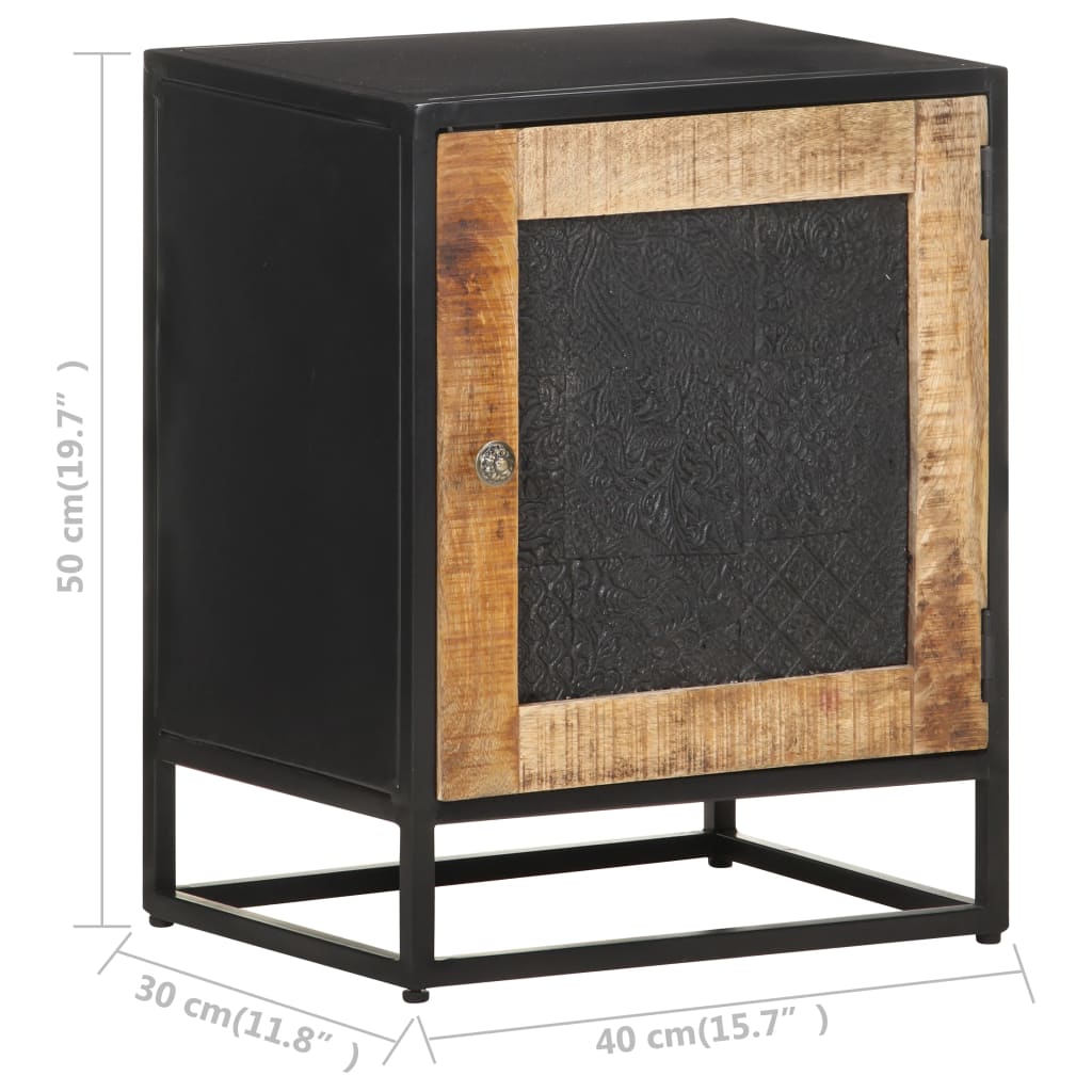 Nattbord 40x30x50 cm grovt mangotre