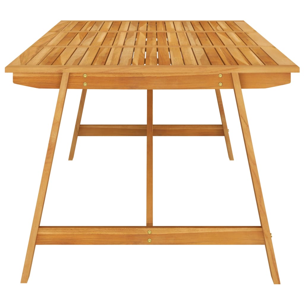 Utendørs spisebord 206x100x74 cm heltre akasie