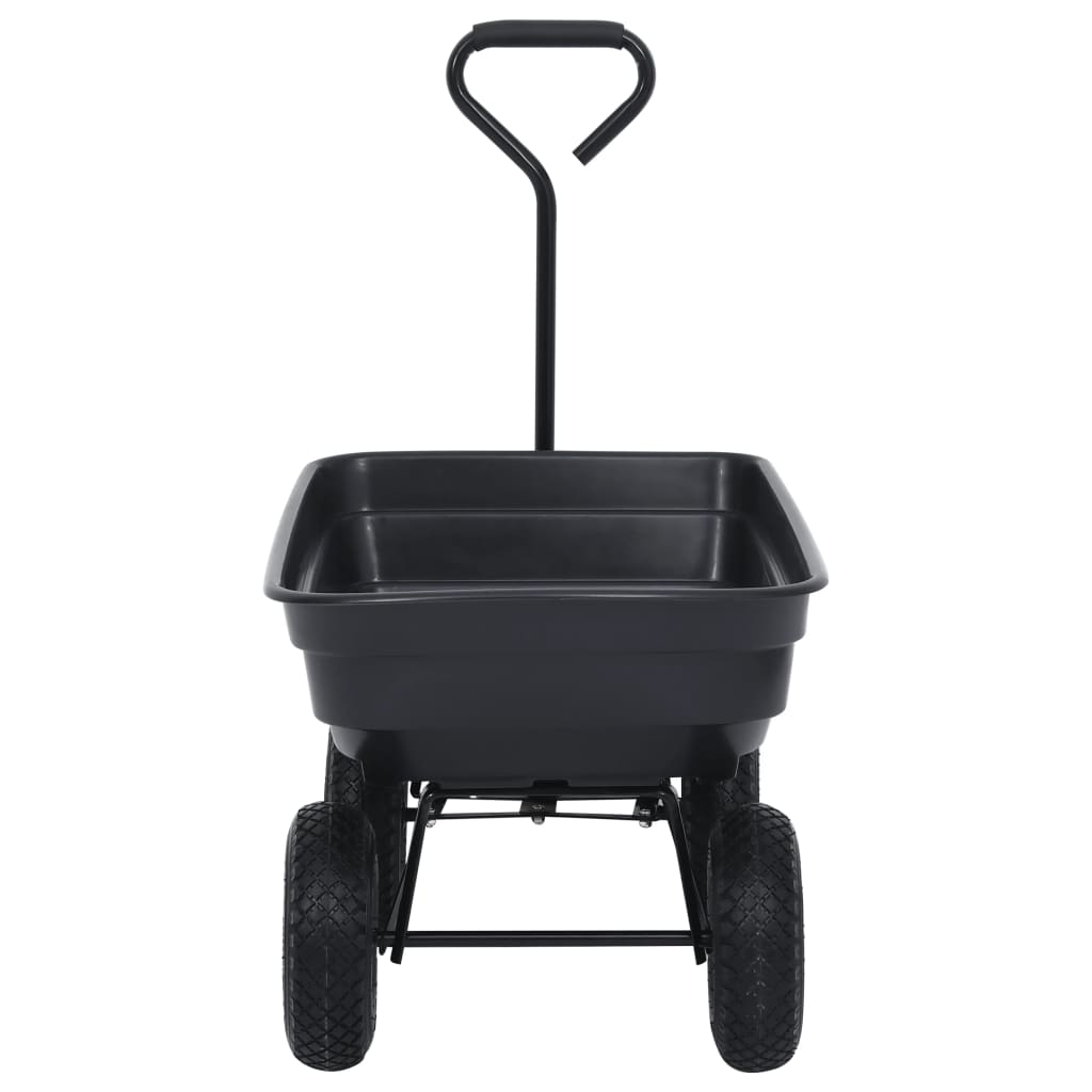 Hagetralle 300 kg 75L svart
