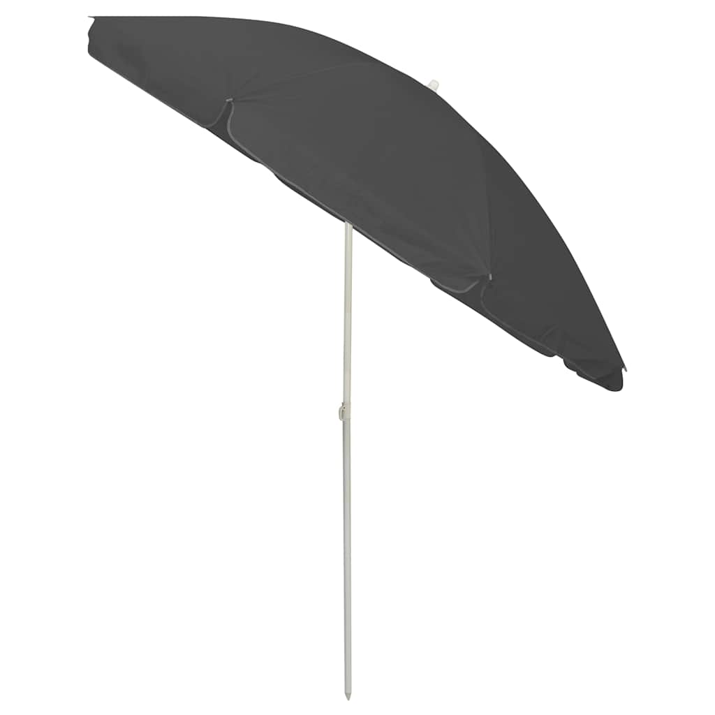 Strandparasoll antrasitt 240 cm