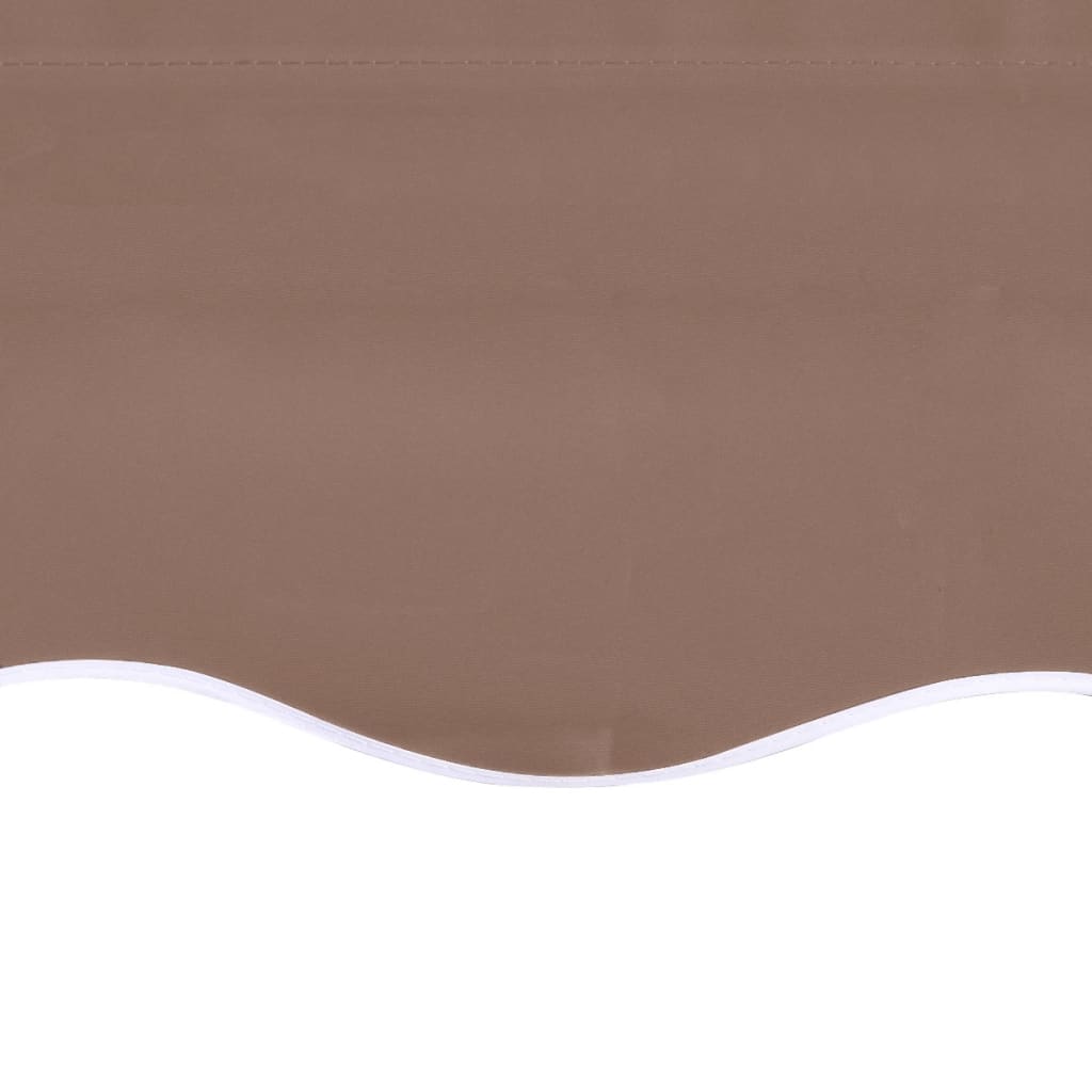 Erstatningsduk for markise brun 4x3 m polyester