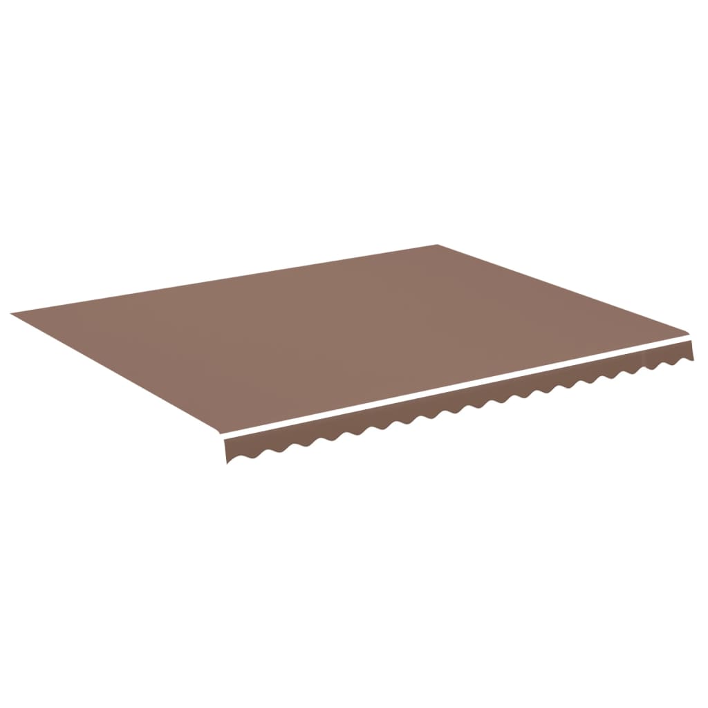 Erstatningsduk for markise brun 4,5x3,5 m polyester