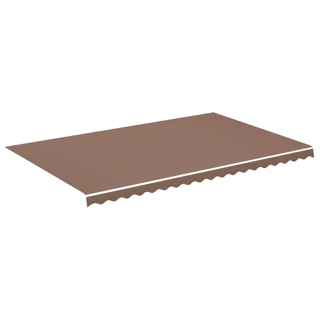 Erstatningsduk for markise brun 5x3 m polyester