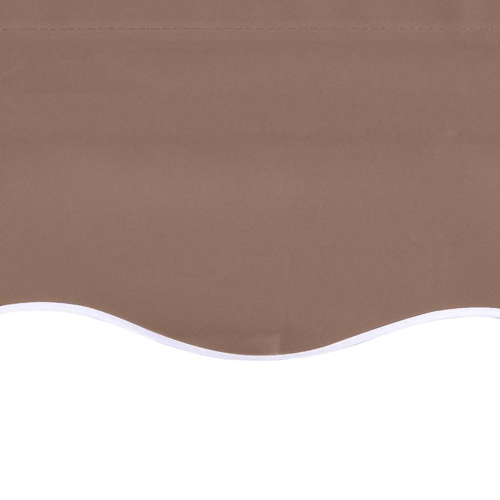 Erstatningsduk for markise brun 5x3 m polyester