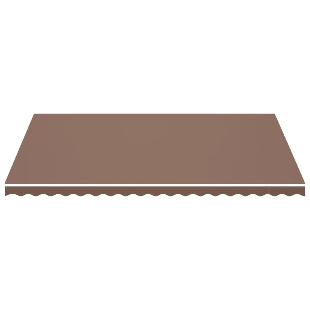 Erstatningsduk for markise brun 5x3,5 m polyester