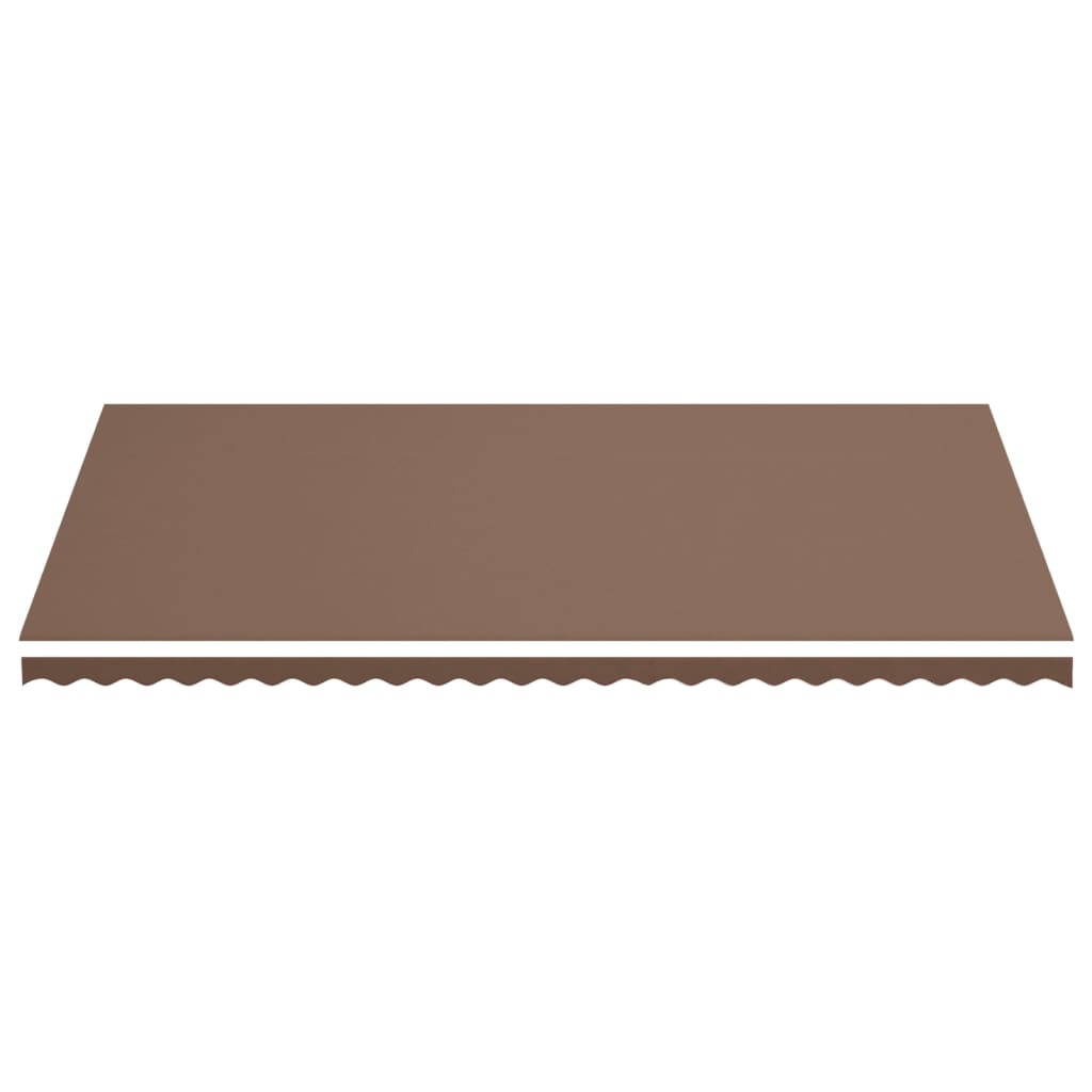 Erstatningsduk for markise brun 6x3,5 m polyester