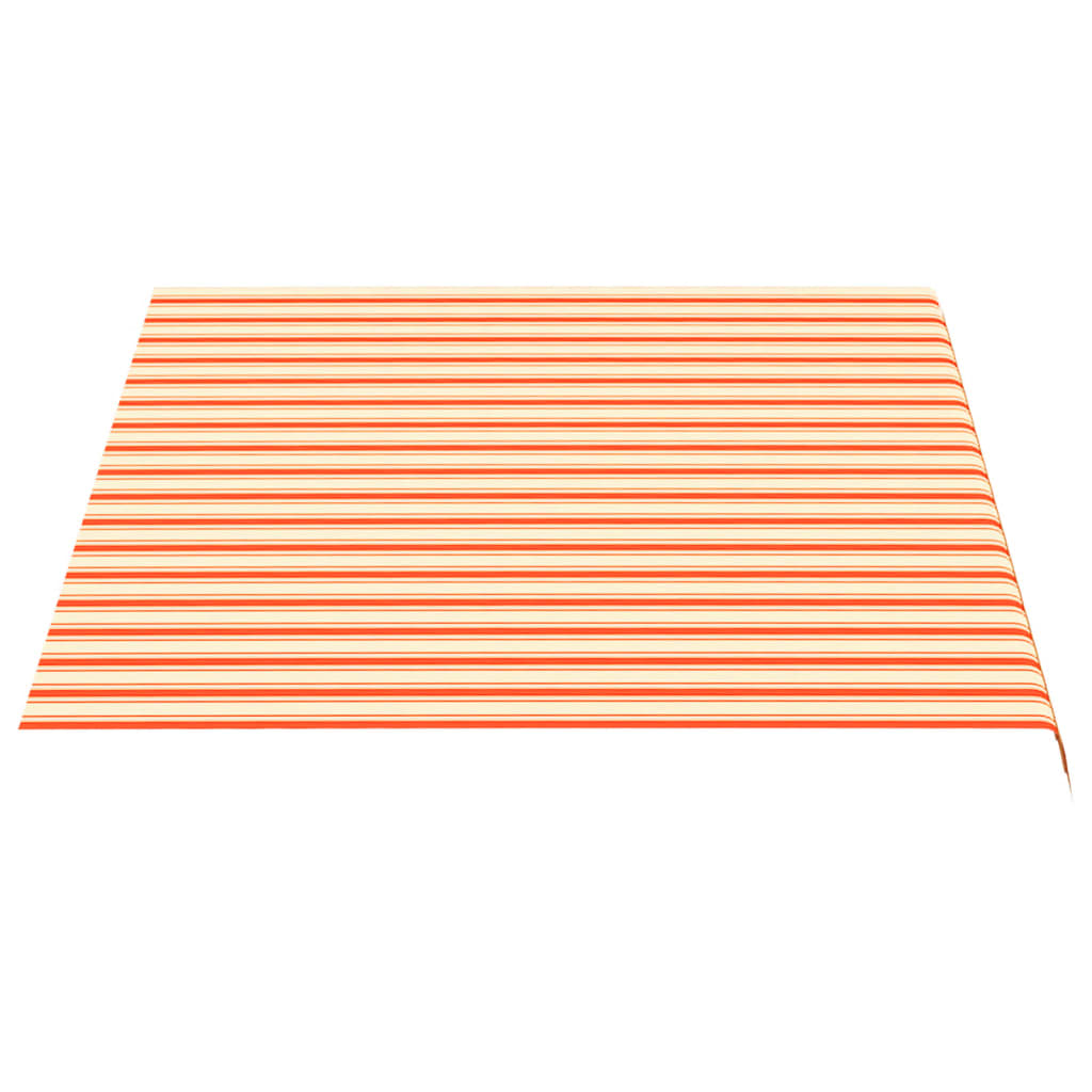 Erstatningsduk for markise gul og oransje 330x245 cm polyester