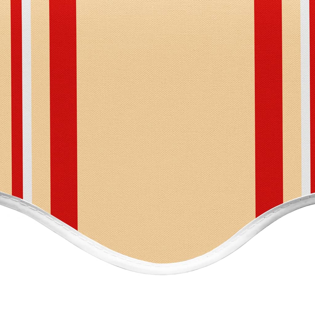 Erstatningsduk for markise gul og oransje 330x245 cm polyester